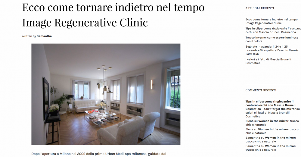 Come tornare indietro nel tempo - Image Regenerative Clinic